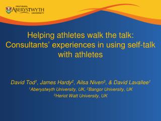 Helping athletes walk the talk: Consultants’ experiences in using self-talk with athletes