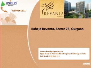 Revanta Gurgaon - Call @ 09999561111 for Raheja Revanta