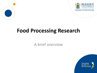 Food Processing Research