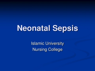 Neonatal Sepsis