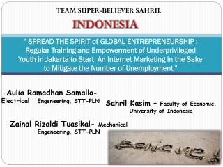 · Aulia Ramadhan Samallo - Electrical Engeneering , STT-PLN
