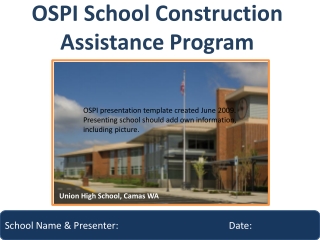 OSPI School Construction Assistance Program