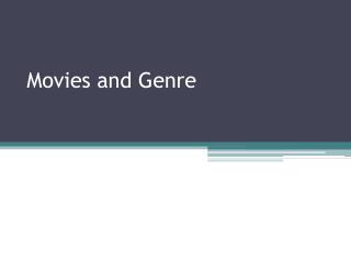 Movies and Genre