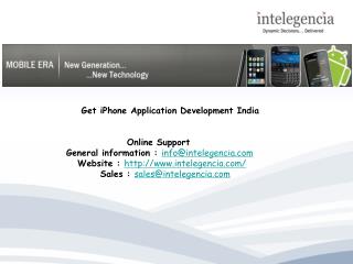 Get iPhone Application Development India