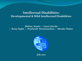 PPT - Intellectual Disabilities: Developmental & Mild Intellectual ...