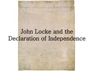 John Locke and the Declaration of Independence