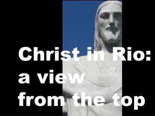 CHRIST IN RIO