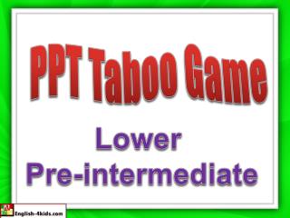 PPT Taboo Game