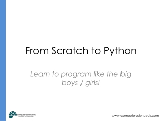 From Scratch to Python