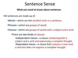 sentence words stressed unstressed sense ppt meter syllables makes amp powerpoint presentation sentences