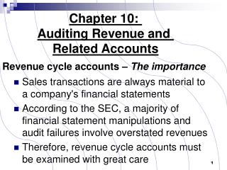 Revenue cycle accounts – The importance