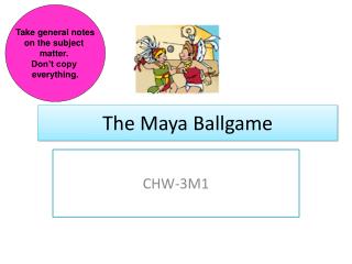The Maya Ballgame
