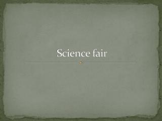 Science fair