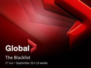 The Blacklist 1 st run – September 23 x 13 weeks