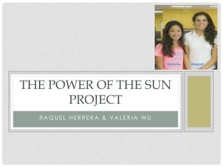 The Power of the sun project
