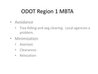 ODOT Region 1 MBTA