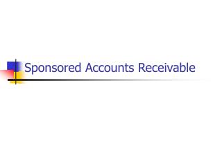 Sponsored Accounts Receivable