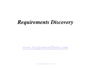 Requirements Discovery