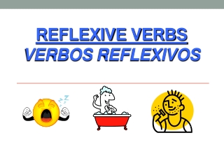 Reflexive Verbs Verbos Reflexivos