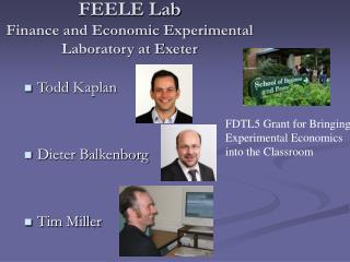 FEELE Lab Finance and Economic Experimental Laboratory at Exeter