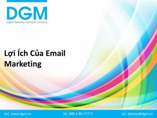Lợi ích của email markeing