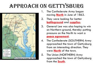 Approach on Gettysburg