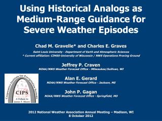 Using Historical Analogs as Medium-Range Guidance for Severe Weather Episodes