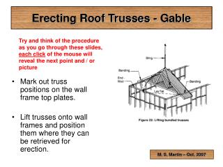 Erecting Roof Trusses - Gable