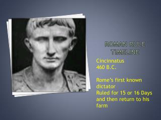 Roman Rule timeline
