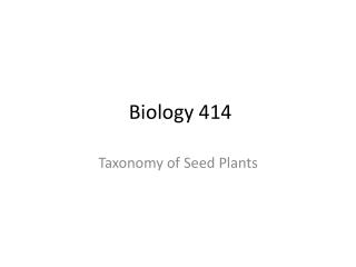  Biology 414
