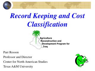 Record Keeping and Cost Classification