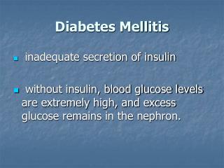 Diabetes Mellitis