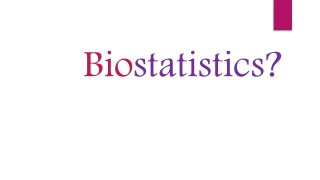 Bio statistics ?