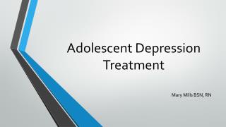 Adolescent Depression Treatment
