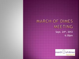 March of dimes meeting