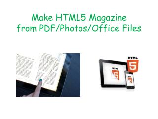 Create HTML5 Magazine from PDF