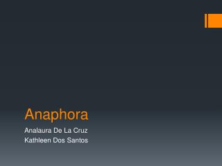 PPT - Anaphora PowerPoint Presentation - ID:2867125