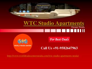 WTC Studio Apartments | WTC Noida Studio Apartments