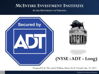 McIntire Investment Institute At the University of Virginia