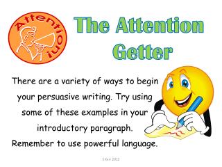 attention grabber in essay example