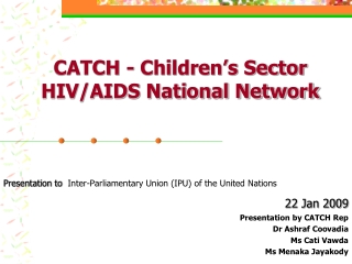 CATCH - Children’s Sector HIV/AIDS National Network