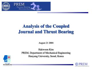 Analysis of the Coupled Journal and Thrust Bearing