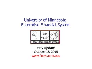 University of Minnesota Enterprise Financial System