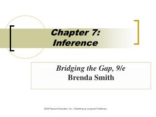 Chapter 7: Inference