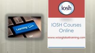 IOSH Courses Online