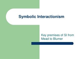 symbolic interactionism ethanol production theory presentation switchgrass labelling ppt powerpoint slideserve mead introduction energy