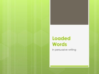 Loaded Words