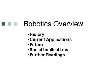 Robotics Overview