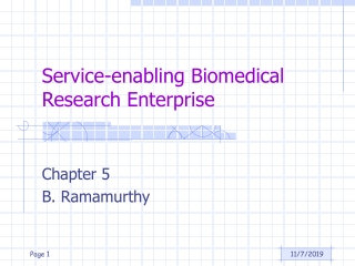 Service-enabling Biomedical Research Enterprise
