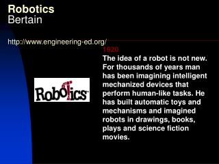 Robotics Bertain engineering-ed/